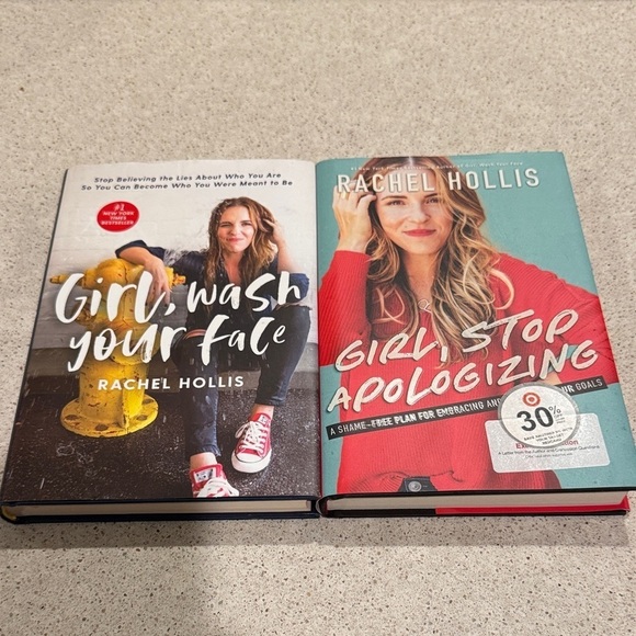 Harper Collins Other - Rachel Hollis Book Set - Girl, Wash Your Face & Girl, Stop Apologizing